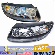 Pair For 2007-12 Hyundai Santa Fe Left Right Headlights Headlamps Assembly