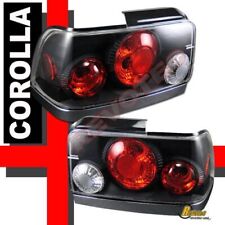 Black Tail Lights Lamps 1 Pair For 1993-1997 Toyota Corolla