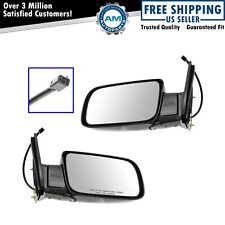 Mirrors Power Black Folding Leftright Pair Set For Chevy Gmc Pickup Truck