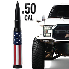 50 Cal Bullet Antenna For Ford Dodge Ram F150 F250 F350 Antenna American Flag