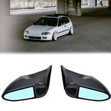 Carbon Fiber Manual Adjustable Side Mirrors For 92-95 Honda Civic Eg 2dr Sport
