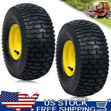 Set Of 2 15x6.00-6 Tires Wheels 4 Ply For Lawn Garden Mower Turf Tires