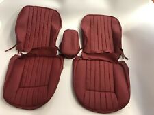 New Jaguar Xke E-type Leather Seat Cover Russet Red
