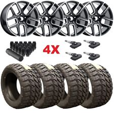 Fits Dodge Ram 1500 Factory Oem Oe 35 12.50 20 Mud Tires Wheels Black Package