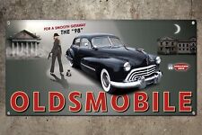 1947 Oldsmobile 98 Garage Banner 2ft X 4ft