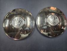Pair Vintage 1966-67 Vw Volkswagen 10 Dog Dish Hubcap Wheel Covers. D