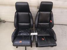 Corvette C4 Coupe Pair Of Leather Front Bucket Seats With Tracks 86-96