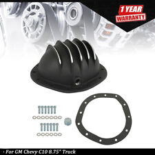 Black 12 Bolt Aluminum Differential Rear End Cover For Gm Chevy C10 8.75 Truck