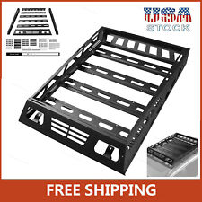 51x 39 Roof Rack Black Steel Luggage Cargo Carrier For Top Basket Suv Truck