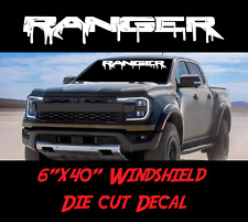 Ford Ranger Windshield Drip Vinyl Decal Sticker Truck Off Road Tailgate Banner