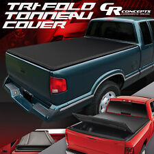 Vinyl Soft Tri-fold Tonneau Cover For 94-04 Chevy S10 Gmc Sonoma 6 Bed Truck