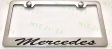 Mercedes Benz Stainless Steel License Plate Frame Holder Rust Free