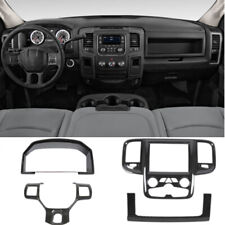 4x Carbon Fiber Interior Dash Panel Cover Trim Kit For Dodge Ram 1500 2011-2017