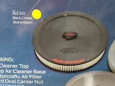 Proform 302-352 Black Crinkle 13 Low Profile Air Cleaner Kit With Embossed Red