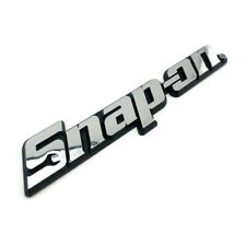 Snap-on Tool Box Logo Emblem Chrome Silver Badge Decal 8 Inch Long - New