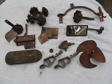 Lot Of Old Vintage Car Parts Gears Starter Pedal Mirror Latch Pedal Champs.