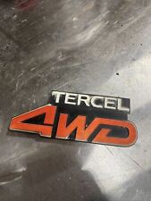 Toyota Tercel 4wd 83-88 Genuine Rear Emblem 4 Wheel Drive Badge Logo Used