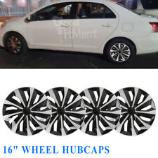 4pcs 16 Inch Wheel Hubcaps Set R16 Tire Steel Rims Cover For Toyota Yaris Sedan