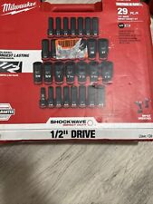 Milwaukee Shockwave Impact Duty 12 In Drive Sae And Metric 6 Point Socket Set -