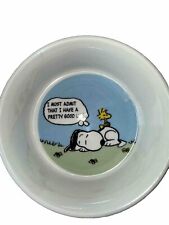 Peanuts Pet Bowl Dog Dish Charlie Browns Snoopy Woodstock