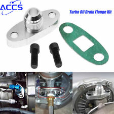 Turbo Oil Drain Outlet Flange Gasket 10an Kits Adapter For Gt40 Gt45 Gt55 T3 T4