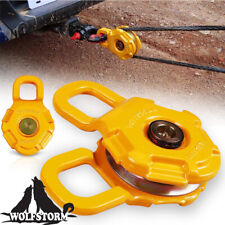 Wolfstorm Snatch Block 35 Ton Recovery Winch Pulley For Synthetic Or Steel Cable