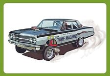 Amt 65 Chevy Chevelle Awb Time Machine Funny Car - Plastic Model Car Vehicle