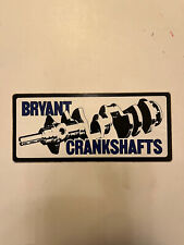Original Vintage Bryant Crankshafts Small Sticker -5.25x2.5 8l