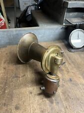 Old Rare Lovell Mcconnell Klaxon 6552 Electric Car Auto Horn Brass Trumpet Works