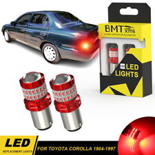 Red Led 1157 2057 For Toyota Corolla 1984-1997 Tail Brake Parking Light Bulbs 2x