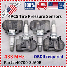4pcs Tire Pressure Sensor 40700-3ja0b Tpms For Infiniti Nissan Us Stock