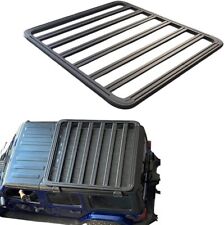 Roof Rack Cargo Basket For 2018-2024 Jeep Wrangler Jl Aluminum Luggage Black