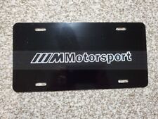 Bmw M Motorsport Outline Plate Metal Novelty Vanity Plate