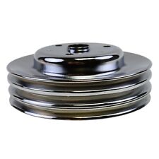 Crankshaft Pulley Triple-groove Lwp Long Water Pump For Chevy Sbc 262 283 400