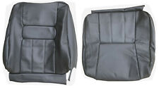 Front Seat Cover Upholstery Volvo 940 960 Sedan Wagon Black Gray Leather 1991-95