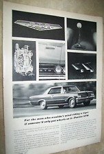 1964 64 Pontiac Gto Mid-size Magazine Car Ad -wouldnt Mind Riding A Tiger
