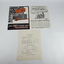 1940s-1950s Anthony Hydraulic Lift Gates Pamphlets Lot