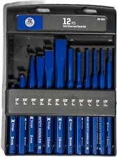 25-354 12 Piece Cold Chrome Vanadium Steel Hex Chisel And Punch Set