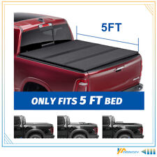 5ft Hard Bed Fiberglass Tri-fold Tonneau Cover For Nissan Frontier 05-18