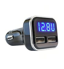4.8a 24w Dual Usb Car Charger Volt Meter Car Battery Monitor With Led Voltage