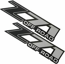 2pc Z71 Off Road Decals Sticker For Silverado 01-06 Bed Side 1500 2500 Hd Black