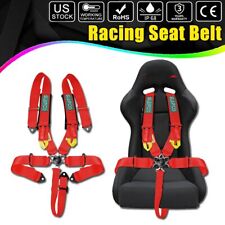 Universal 5-point Car Auto Atv Racing Sport Seat Belts Safety Harness Straps Red