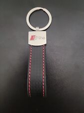 Premium Audi S-line Keychain With Leather Strap