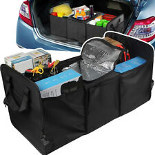 Black 2in1 Collapsible Car Boot Organiser Trunk Foldable Storage Shopping Tidy