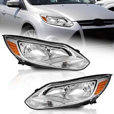 Weelmoto Headlights Assembly For 2012-2014 Ford Focus Pair Headlamp Leftright
