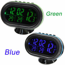 Car Digital Lcd Auto Car Temperature Thermometer Clock Voltage Meter Monitor