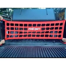 Red Pronet Mid Size Pickup Truck Tailgate Net For Toyota Nissan Gmc Dodge Etc.