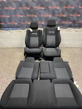 2020 Dodge Challenger Hellcat Oem Full Black Cloth Front Rear Seats Set Read