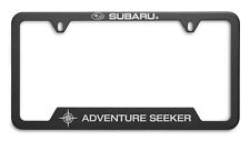 Oem Genuine Subaru Adventure Seeker License Plate Frame Soa342l163 Black New