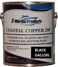 Marine Coastal Copper 250 Ablative Antifouling Bottom Boat Paint Black Gallon